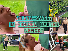 MilenaSweet nailed by her own gardener
