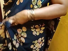 Tamil aunty switches saree after fuck – Chennai couple